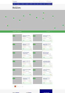 产品展示列表页简约排版设计psd网页模板列表导航分类设计卡通风格